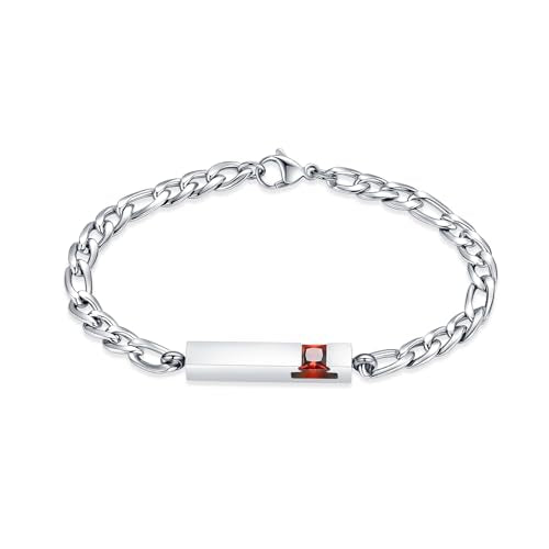Hearbeingt Cylinder Cremation Jewelry Urn Bracelet for Ashes for Women Men | Classic Crystal,Stainless Steel,Memorial Urn Bangle, Ash Holder for Human Pet,Keepsake Jewelry for Loved Ones,Gift,Fill Tool - color: Crystal Cube-Red