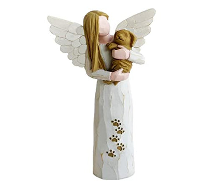 Dog Memorial Gifts for Loss of Dog, Pet Memorial Gifts, Pet Memorial Stone,Pet Sympathy Gifts Dog Memorial Gifts(White)