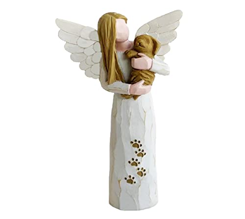Dog Memorial Gifts for Loss of Dog, Pet Memorial Gifts, Pet Memorial Stone,Pet Sympathy Gifts Dog Memorial Gifts(White)