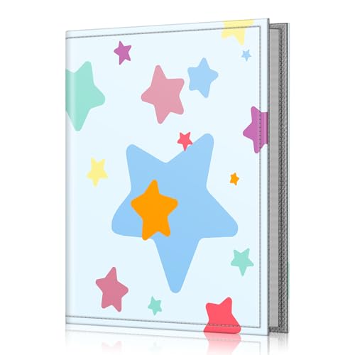 Fintie Photo Album 4x6 Photos - 52 Pockets Small Wallet Albums For Family - color: Colorful Stars