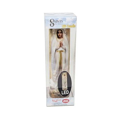 Our Lady of Good Help LED Flameless Devotional Prayer Candle