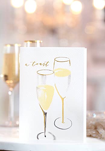 Papyrus Wedding Card for Couple (Champagne Toast) - color: Champagne Toast