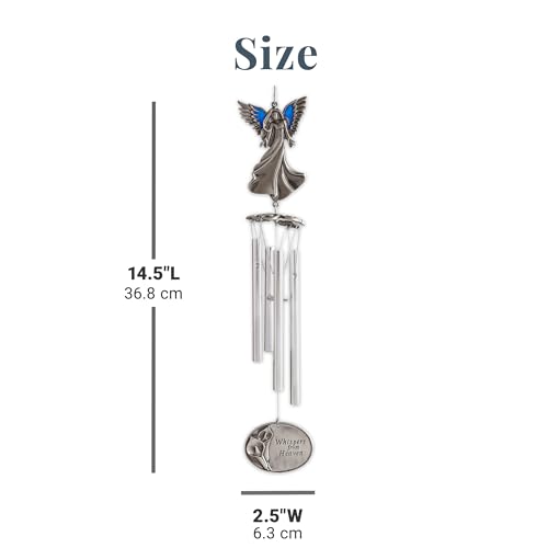 Let's Make Memories Personalized Whispers from Heaven Keepsake Wind Chime - Sympathy - 14" H - style: Whispers from Heaven
