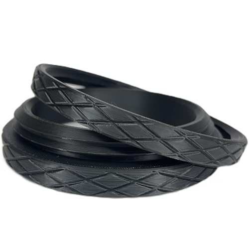 2.5" ID Plastic Threaded Ring Set for Bowls, Cups, Containers, Lids, Urns, Vessels, Woodturning Projects (2.5" ID 3.3" OD) - size: 2.5" ID 3.3" OD