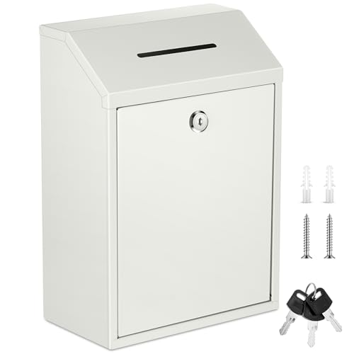 Yaocom Metal Money Box,White,11.81 x 8.58 x 4.72 Inch,No Lid - color: White, size: 11.81 x 8.58 x 4.72 Inch, style: No Lid