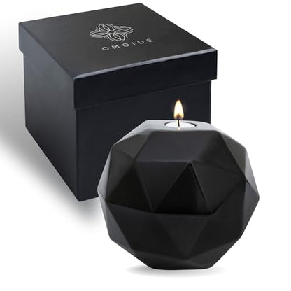 Handmade Black Ceramic Decorative Urn – Elegant Cremation Urn for Ashes Adult Male or Female – Large Memorial Urn, 220 lbs Capacity