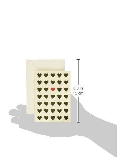 Graphique Lots of Love La Petite Presse Boxed Notecards - 10 Embossed and Embellished Gold Foil Heart Blank Cards with Matching Envelopes, 3.25 x 4.75" (L1315CB) - color: Lots of Love