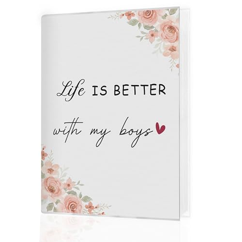 Boy Mama Gifts Photo Albums 4x6 Pictures, Mother Gifts from Son, Life Is Better with My Boys Small Memory Photo Album Book for Baby Family Vacations Travel - color: Boys