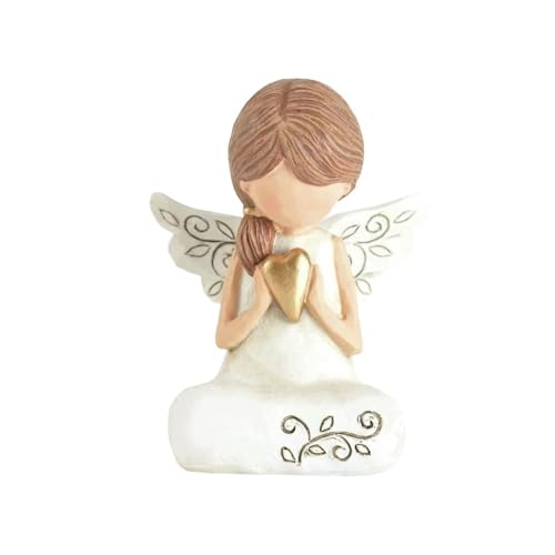 1 Pc Charming Little Angel Resin Figurine - Decorative Statue for Home & Office Spaces, Suitable for Thanksgiving Display, Delicate Resin Ornament for Shelves, Desks & Mantels