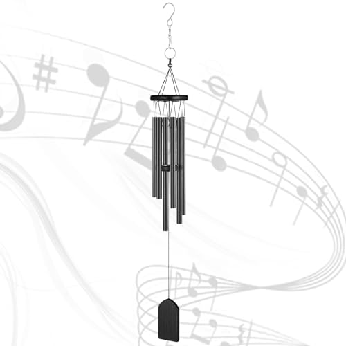 Wind Chime, Classic Wind Chimes for Outdoor Indoor Decor Smooth Melodic Tones Chime for Garden Patio Balcony and Home - 29 Inch with 6 Tubes & DIY Pendants for Outdoor Garden Patio Decor