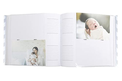 Pearhead Baby Photo Album for Baby Girl or Baby Boy, Gender-Neutral, Baby Memory Book Keepsake, Baby Shower, New and Expecting Parents, Gray Chevron - color: Gray Chevron