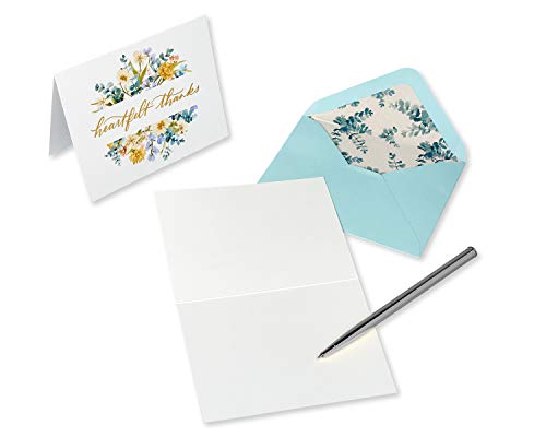 Papyrus Blank Wedding Thank You Cards with Envelopes, Eucalyptus Leaves (20-Count) - color: Eucalyptus Leaves