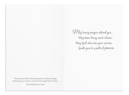 DaySpring - Sympathy - 4 Design Assortment with King James Scripture - 12 Sympathy Boxed Cards & 12 Envelopes (U1612)