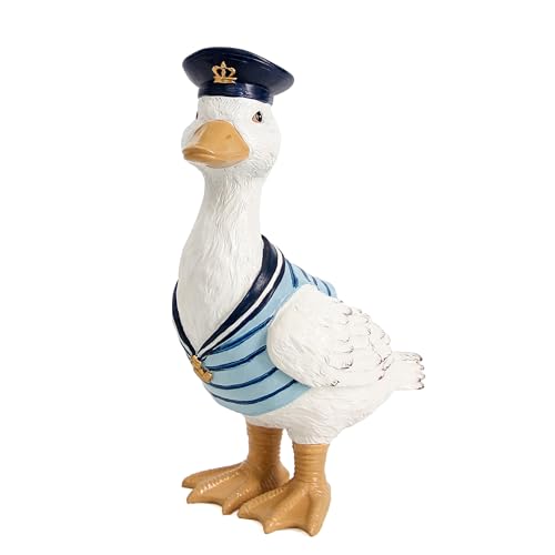 Duck Garden Decor Outdoor Porch Duck Statues Lawn Ornaments for Outside - color: Duck