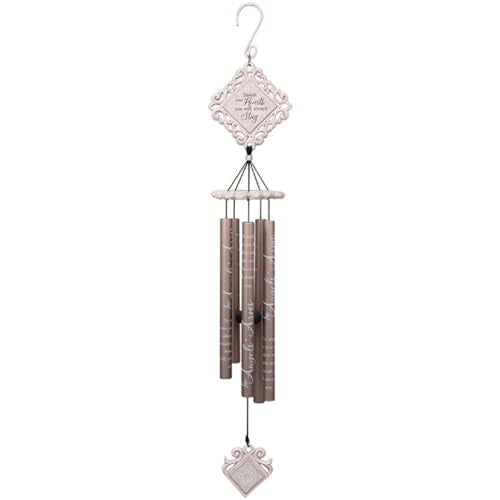 Carson Wind Chime-Vintage White-In Angel Arms (35") (Jan)