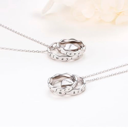 Ladytree 925 Sterling Silver Cremation Urn Necklace for Ashes - style: Circle-Grandpa
