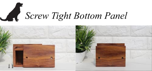 Pet urns for Dogs, Dog urns for Ashes, Wood Pet urn for Cats, Wooden urn for Pet Ashes, Keepsake for Animals, Pet Memorial (Small) - size: Small-With Text