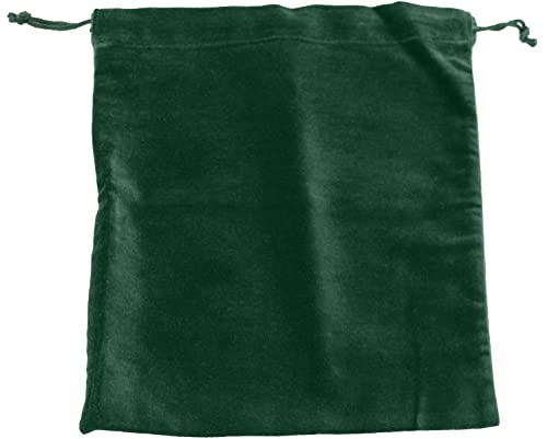 Large Green Velvet Cremains Bag for Ashes - Large Size 10"L x 12"H - for Holding 230 Cubic Inches of Pet or Human Cremains - Includes Plastic Bag for Ashes - color: Green, size: Large