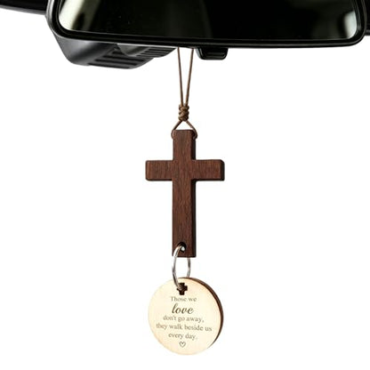 Memorial Car Hanging Ornament Sympathy Gifts for Loss of Loved One Memorial Grief Gift for Women Men Grieving Friends Bereavement Condolences Remembrance Gift Car Rearview Mirror Pendant - style: Those we love don't go away