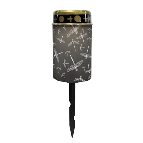 Dragonfly Solar Outdoor Lights Waterproof Solar Walkway Lights Memorial Cemetery Decorations Garden Solar Light for Yard, Lawn, Patio, Pathway, Backyard - color: Dragonfly