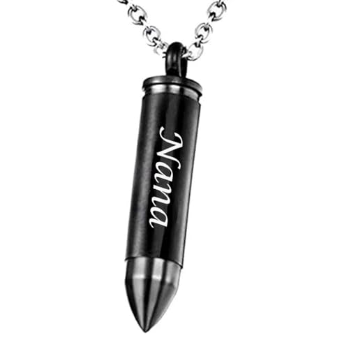 Celtic Cross Bullet Urn Necklaces for Ashes Cremation Jewelry Keepsake Memorial Pendant - style: Nana