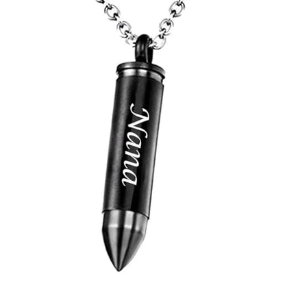Celtic Cross Bullet Urn Necklaces for Ashes Cremation Jewelry Keepsake Memorial Pendant - style: Nana