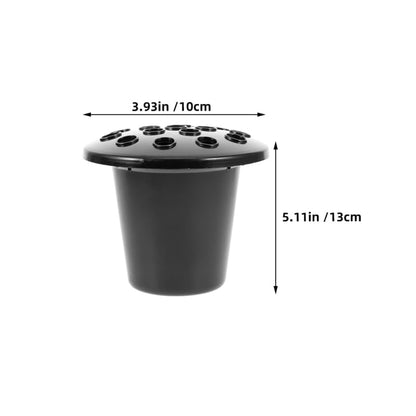 2pcs Plastic Grave Flower Holder Inserts Base for Memorials Cemetery Vase Liners Versatile Design for Fresh Flowers Elegant Floral Arrangement for Gravesite Decoration