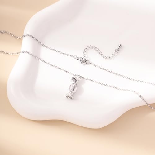 RZKING Silvery Necklace for Women, Gifts for Friend Mom Daughter Teacher - style: Candy