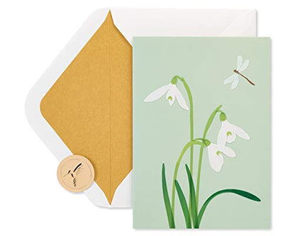 Papyrus Sympathy Card (Deepest Sympathy) - color: White Crocus