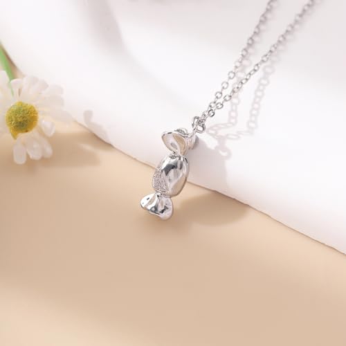 RZKING Silvery Necklace for Women, Gifts for Friend Mom Daughter Teacher - style: Candy
