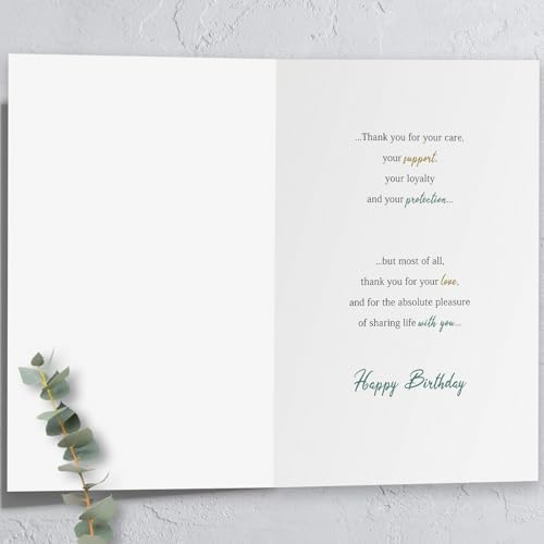 Husband Birthday Card, Happy Birthday Gift for Husband from Wife - color: QQ-67