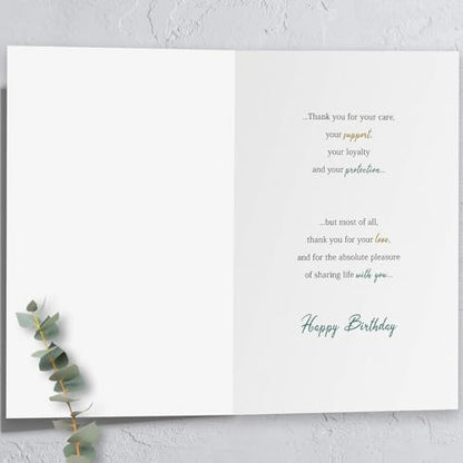 Husband Birthday Card, Happy Birthday Gift for Husband from Wife - color: QQ-67