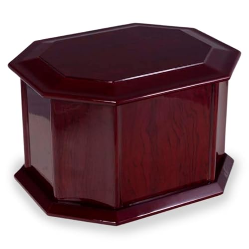 Bey-Berk Deering Moments Companion Urn for 2 People, Lacquered Double Cremation Urn for Human Ashes, Extra Large, Holds Up to 500 lb Pre-Cremation Weight