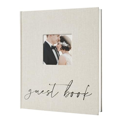 Vienrose Polaroid Guest Book 10x8 Inch Hardcover 120 Pages Simple Style - style: Minimalist Guest Book