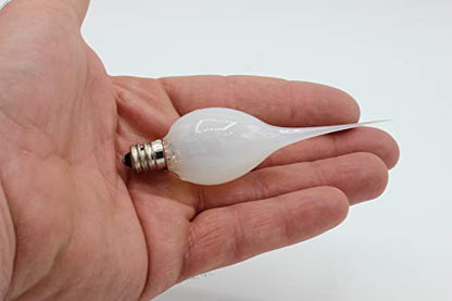 Creative Hobbies® Silicone Dipped, Country Style, Electric Candle Lamp Chandelier Light Bulbs, 7 Watt Incandescent, Individually Boxed - 20 Pack - size: 10 Count (Pack of 2)