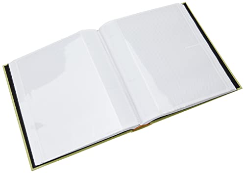 Fabric Frame Cover Photo Album 200 Pockets Hold 5x7 Photos, Sage Green - color: Green