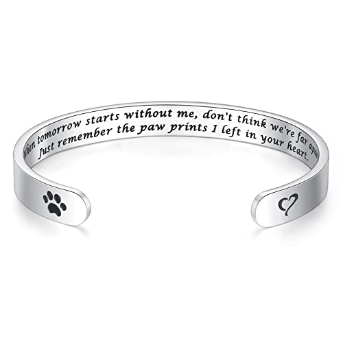 SAM & LORI Personal Bracelets for Teens/Women-Inspirational Jewelry Gifts (Various Designs) for Daughter/Sister/Mom/Friends-Adjustable Bracelet in a Pretty Gift Box - style: 2-Memory Gifts-Dog