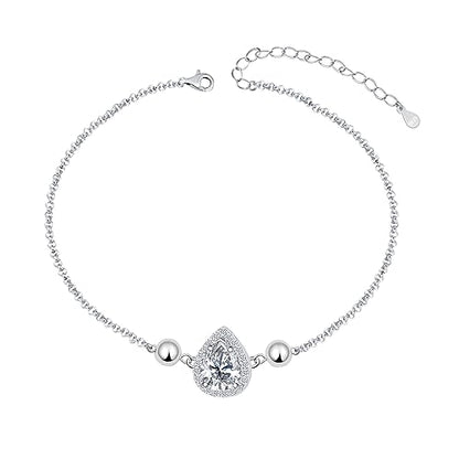 925 Sterling Silver Urn Bracelet for Ashes Women Cremation Jewelry | Memorial Keepsake Bracelet with Hidden Ashes Holder, Meaningful Remembrance Jewelry Gift for Loss of Loved One - style: Teardrop Urn Bracelet