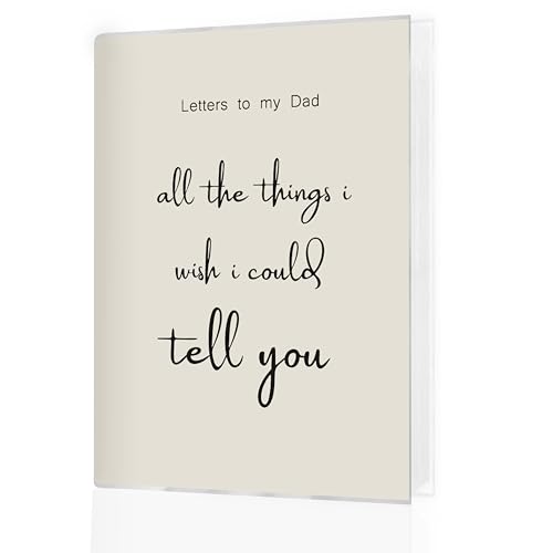 Dad Memorial Gift Photo Album 4x6 18 Pockets Photos, Memorial Gifts for Loss of Dad, Sympathy Gifts for Loss of Father, Bereavement Small Mini Photo Album Hold 36 Pictures Book - color: Letters to Dad