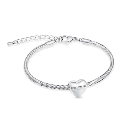 Imrsanl Heart Urn Bracelet for Ashes Cremation Jewelry for Women - color: Customize