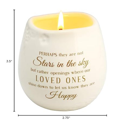 Pavilion Gift Company - Stars in the Sky - 8 oz -100% Soy Wax Candle Scent: Tranquility - style: In Memory, They're Happy