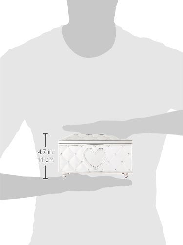 Lenox Childhood Memories Musical Ballerina Jewelry Box | silverplate over stamped steel | wind-up musical ballerina | keepsake gift for girls | 4.25 inch, gift for women