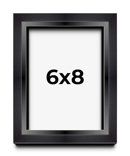6x8 Black Shadowbox Frame - Interior Size 6x8 by 1.5 Inches Deep - Black Frame is Made to Display Items Up to 1.5 Inches Deep Includes Shatter Resistant Acrylic, Backing, Hardware - size: 6x8