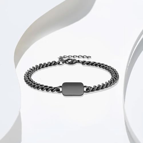 Cremation Jewelry Urn Bracelet for Ashes for Women Men Adjustable Memorial Keepsake Bangle Cuban Link Chain Ash Bracelets