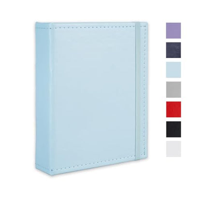 Small Photo Album 5x7 52 Pockets Leather Cover Picture Book Holds 5x7 Photos for Wedding, Baby, Family, Graduation - color: Lightblue, size: 5x7 (1 PK)