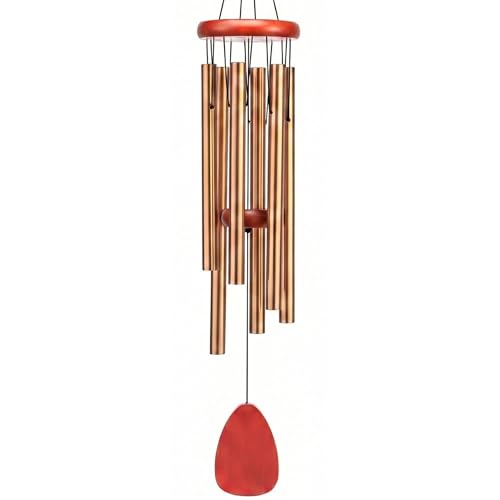 Classic Gold Wind Chimes for Outside Soothing Melodic Wind Chime 26" to Create a Zen Atmosphere. Sympathy/Memorial Gift, Indoor Outdoor Garden Patio Decoration - size: Gold 26''