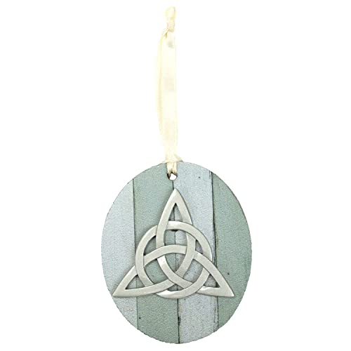 Abbey & CA Gift Trinity Knot MDF Ornament On Cream Ribbon Gift Boxed - style: Trinity Knot MDF