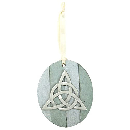 Abbey & CA Gift Trinity Knot MDF Ornament On Cream Ribbon Gift Boxed - style: Trinity Knot MDF