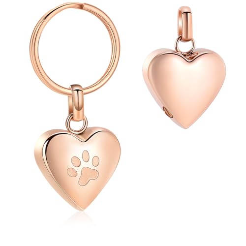 Cremation Urn Keychain for Pet Ashes, Cremation Jewelry for Human Ashes Dog Cat Cremation Keepsake Memorial Urn Keychain Ash Holder for Pet | cremation jewelry,holds pet & human ashes,stainless steel,memorial gift,memorial keychain,engraved,urn keychain f