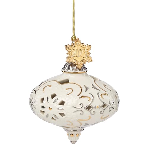 Lenox 2025 Annual Christmas Porcelain Hanging Ornament - style: Annual